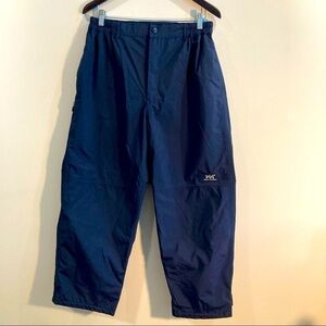 HELLY HANSEN Sz L Helly-Tech  Velcro Ankle Pockets Elastic Waist Belt Ski Pants